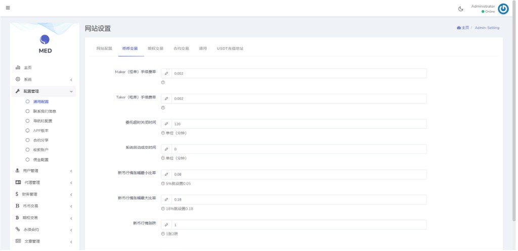 MED后台Dashboard